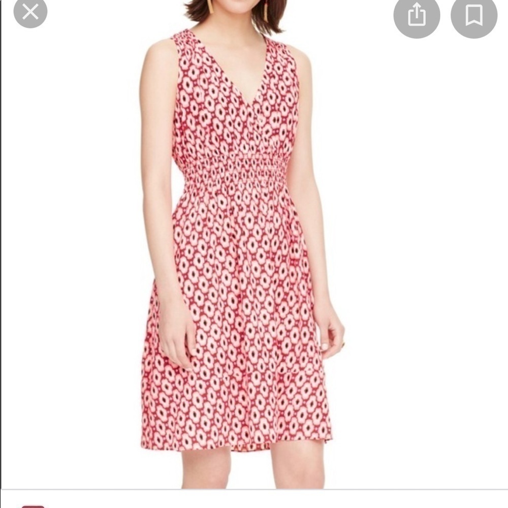 New with tag - Kate spade silk posy ikat elasticated dress - Picture 1 of 9